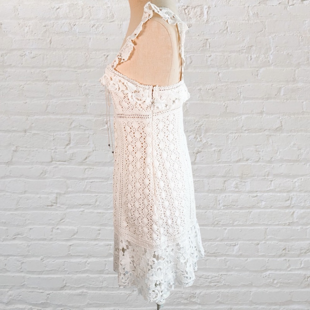 Free People Cross My Heart Crotchet Mini Dress - Picture 12 of 15